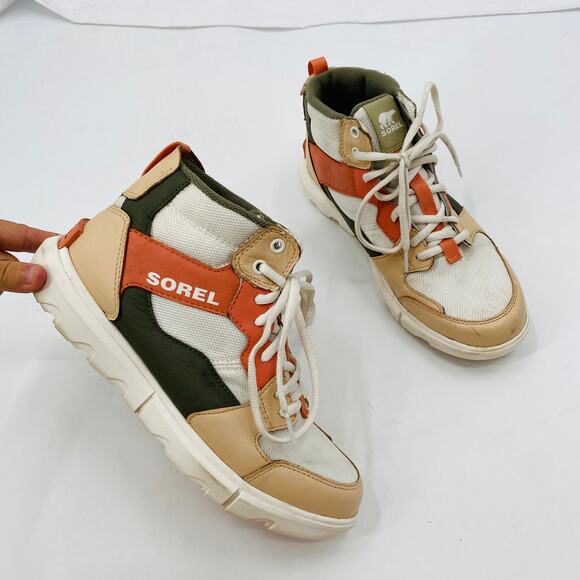 Sorel high top pink explorer shoes - Picture 1 of 9
